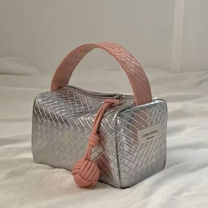 Τσαντάκι καλλυντικών από PU για γυναίκες, με μεγάλη χωρητικότητα, αδιάβροχο, φορητό ταξιδιωτικό νεσεσέρ με φερμουάρ