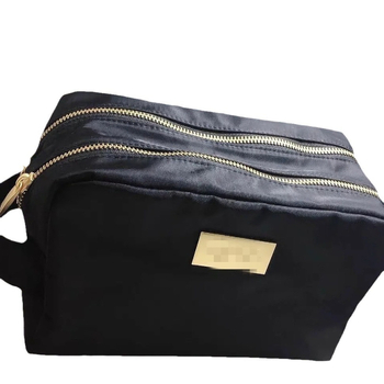 Νάιλον τσαντάκι μακιγιάζ με μεγάλη χωρητικότητα, αναπνεύσιμο, αδιάβροχο και αντιβακτηριακό, επεκτεινόμενο, επένδυση πολυεστέρα, αστικός μινιμαλιστικός στυλ