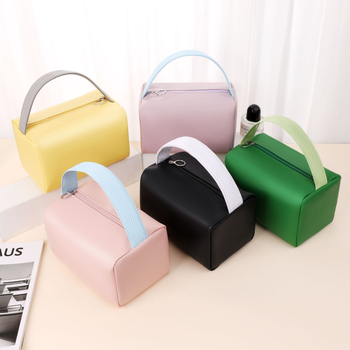 Τσάντα μακιγιάζ για γυναίκες - φορητή, ευρύχωρη, PU υλικό, επένδυση νάιλον, αδιάβροχη για ταξίδια