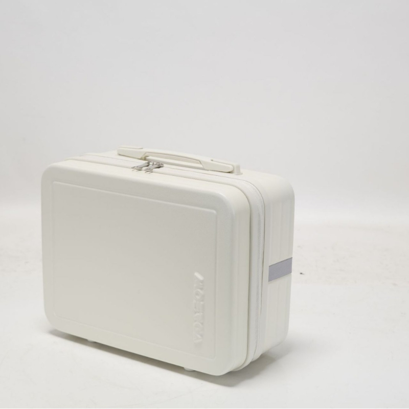 Etui de depozitare pentru machiaj - Portabil ABS, Închidere cu fermoar, Model simplu, Design de mână, Pentru uz casnic.