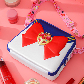 Τσαντάκι καλλυντικών με ιμάντα crossbody, σχέδιο anime καρτούν, μεγάλη χωρητικότητα, λουρί σε σχήμα καρδιάς, πλένεται, φορητό