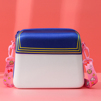 Τσαντάκι καλλυντικών με ιμάντα crossbody, σχέδιο anime καρτούν, μεγάλη χωρητικότητα, λουρί σε σχήμα καρδιάς, πλένεται, φορητό