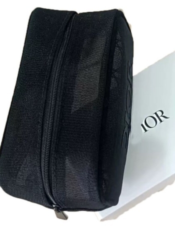 Geantă pentru cosmetice, cu spațiu de depozitare din dantelă și design cu model de litere, exterior din poliester, căptușeală din nailon, primăvara 2025, stil unisex