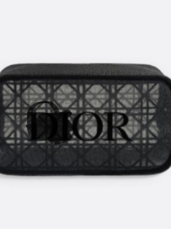 Geantă pentru cosmetice, cu spațiu de depozitare din dantelă și design cu model de litere, exterior din poliester, căptușeală din nailon, primăvara 2025, stil unisex