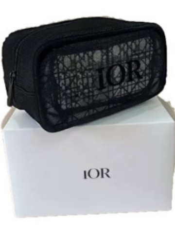 Geantă pentru cosmetice, cu spațiu de depozitare din dantelă și design cu model de litere, exterior din poliester, căptușeală din nailon, primăvara 2025, stil unisex