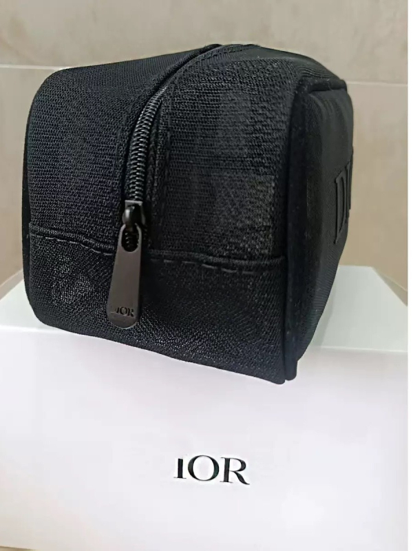 Geantă pentru cosmetice, cu spațiu de depozitare din dantelă și design cu model de litere, exterior din poliester, căptușeală din nailon, primăvara 2025, stil unisex