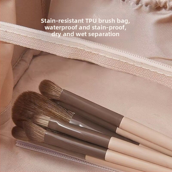 Priehľadná PU kozmetická taška pre ženy, prenosná na cestovanie, s veľkou kapacitou