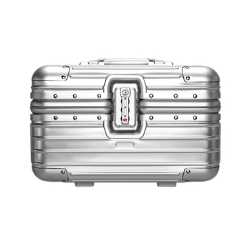 Ceļojumu koferis no alumīnija sakausējuma, TSA kombinētais bloķēšanas mehānisms, lidmašīnas tipa riteņi, ārkārtīgi viegls, iekšējā neilona apdare, svars apmēram 2 kg