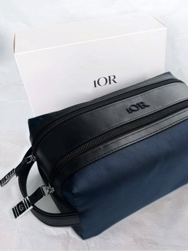 Geantă de cosmetică pentru călătorii – separare uscat-umed, design cu două compartimente, capacitate mare, exterior din bumbac, căptușeală din poliester