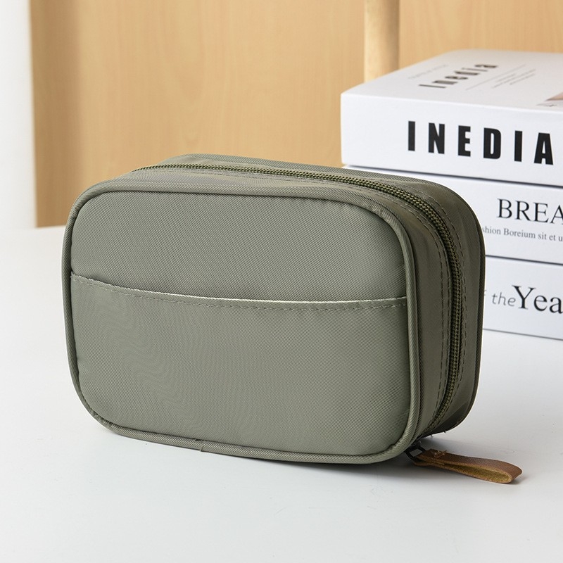Nylon sminkes táska — vízálló, könnyű, poliészter bélés; uniszex, mindennapi használatra