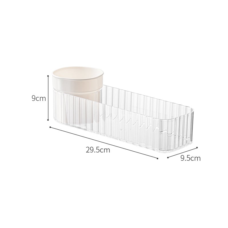 Nachuan Въртящ се шкаф за огледало за съхранение, прозрачен, PS+PP, лого отпечатано, персонализируемо, пускане през 2025 г.