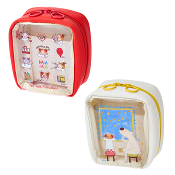 Geantă de machiaj și husă de depozitare pentru căști și cabluri — PVC, stil urban minimalist, pentru femei, uz casnic