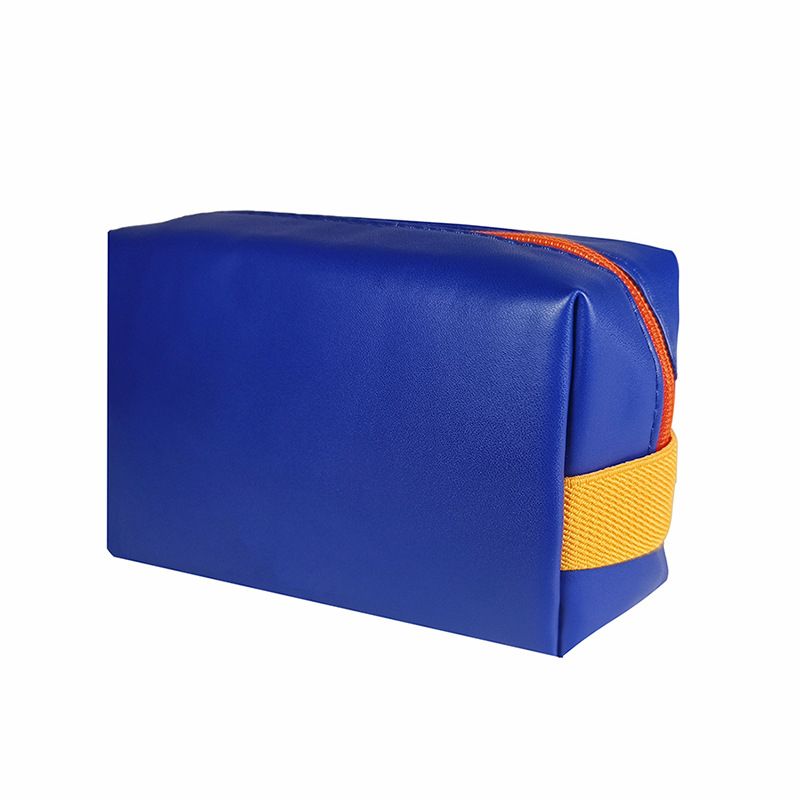 Geantă de machiaj din PU, mică, multifuncțională, impermeabilă, cu formă octagonală și imprimare