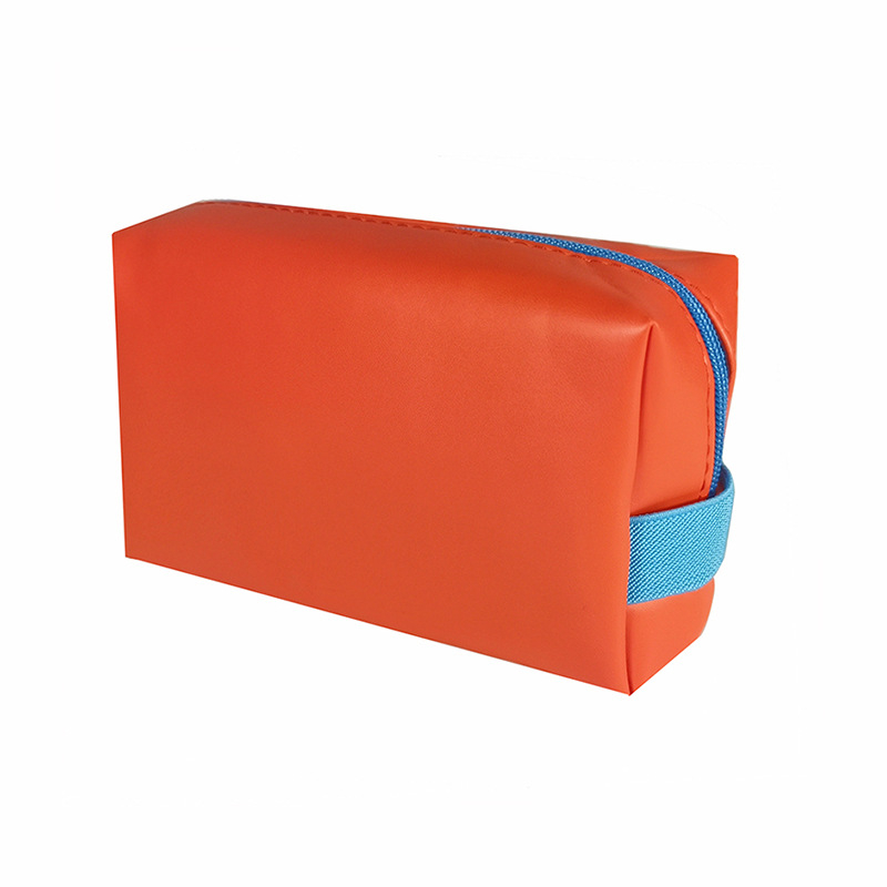 Geantă de machiaj din PU, mică, multifuncțională, impermeabilă, cu formă octagonală și imprimare