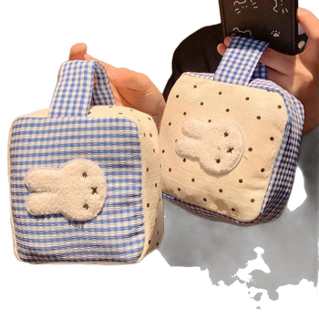 Új aranyos Miffy nyuszi kamera táska, Polaroid tároló, kék pöttyös kozmetikai táska, nagy kapacitású, hordozható
