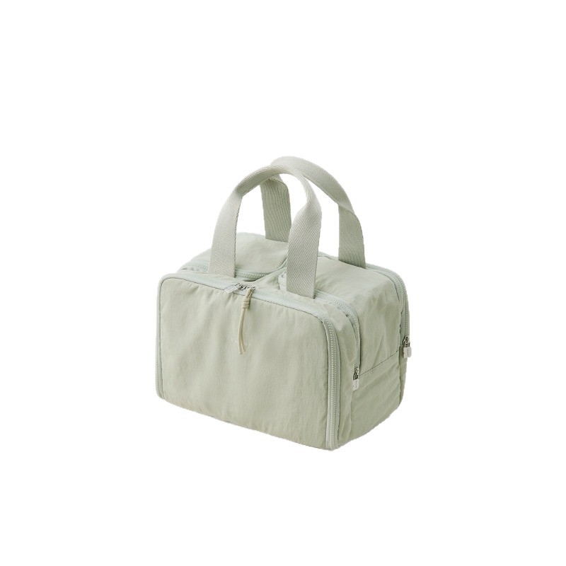 Geantă cosmetică pentru femei, ușoară, cu capacitate extensibilă, exterior din nailon, căptușeală din poliester, lansare vară 2025.