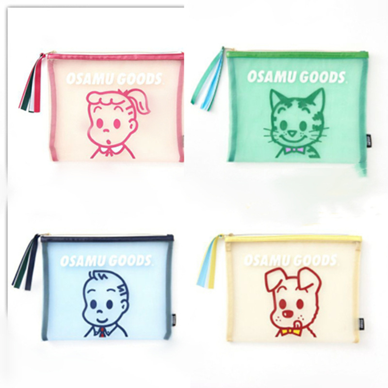 Geantă de machiaj din PVC, cu model anime, stil proaspăt și drăguț, unisex, pentru depozitare acasă
