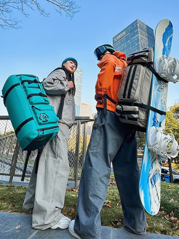 Vanjska skijaška torba – vodootporna, odjeljak za suho/mokro, najlon, 56–75 L, unisex putna torba
