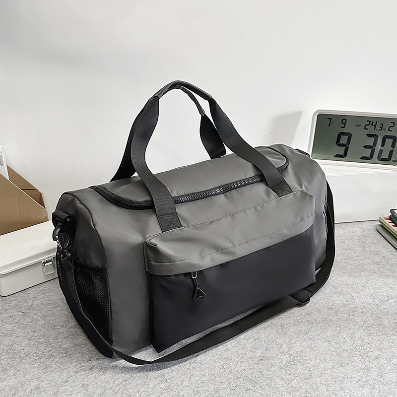 Geantă de călătorie din nylon pentru unisex, stil de călătorie de relaxare, căptușeală din poliester, poate fi depozitată
