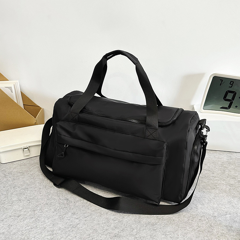 Geantă de călătorie din nylon pentru unisex, stil de călătorie de relaxare, căptușeală din poliester, poate fi depozitată