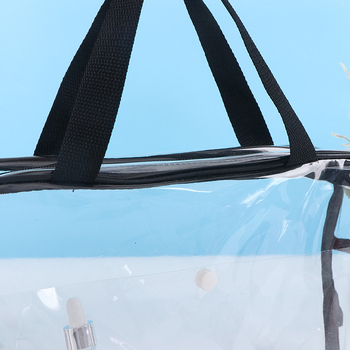 PVC torbica za šminku — vodootporna, odjeljak za suho/mokro, velika kapaciteta, za putovanja