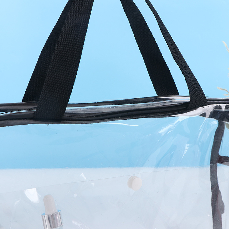 PVC torbica za šminku — vodootporna, odjeljak za suho/mokro, velika kapaciteta, za putovanja