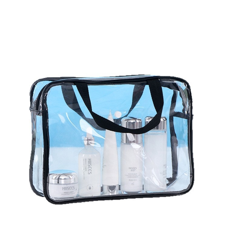 PVC torbica za šminku — vodootporna, odjeljak za suho/mokro, velika kapaciteta, za putovanja