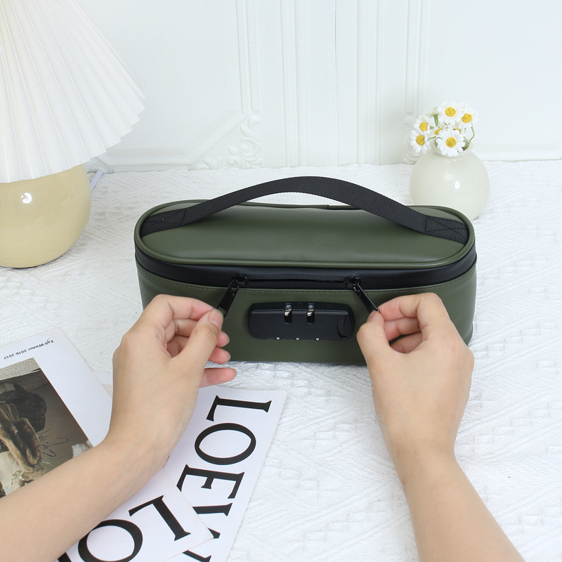 Kutija/torbica za kartice/ID, kubni oblik, PU materijal, višestruka namjena, putničko skladištenje, model 202409025