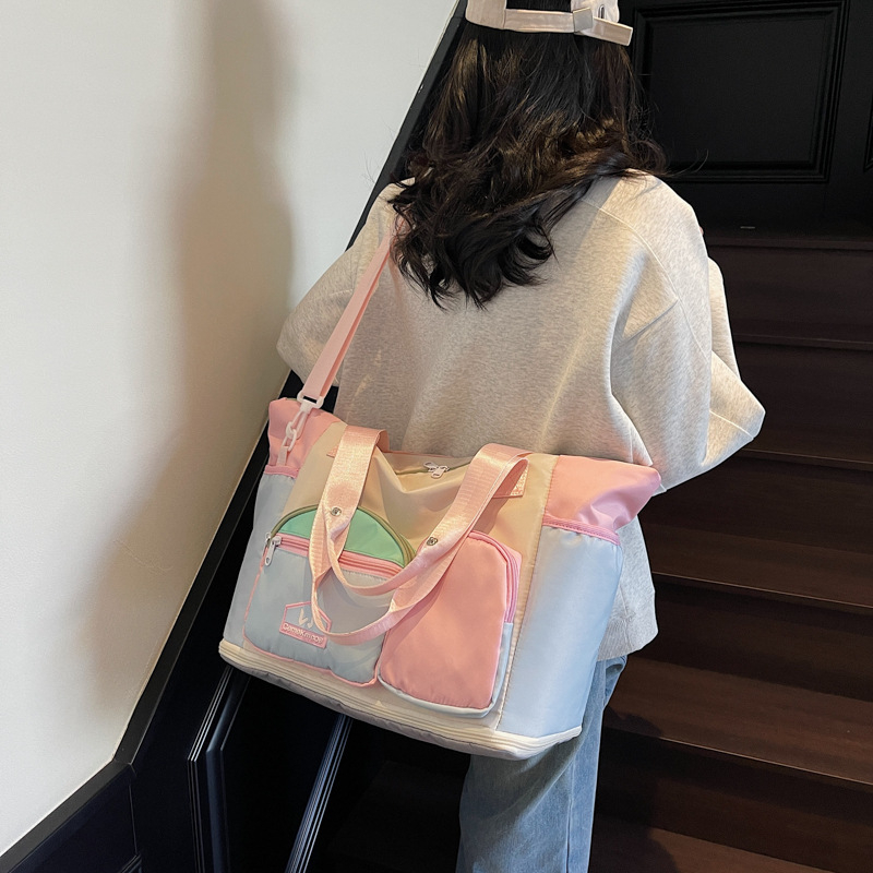 Proširiva putna torba 20-35L, platno, prozračna, odjeljak za suhe/mokre, unisex