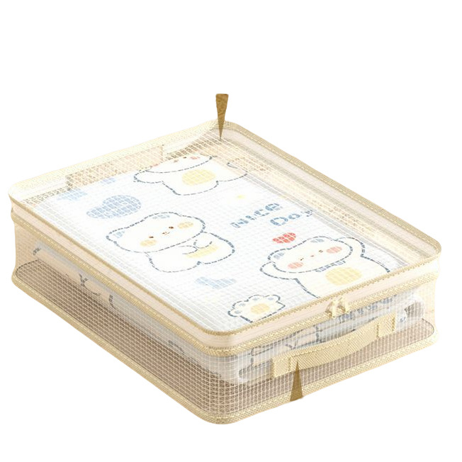 Set de 4 sacoșe de depozitare din plasă pentru haine – organizator cubic pentru garderobă și dormitor, utilizare multiplă