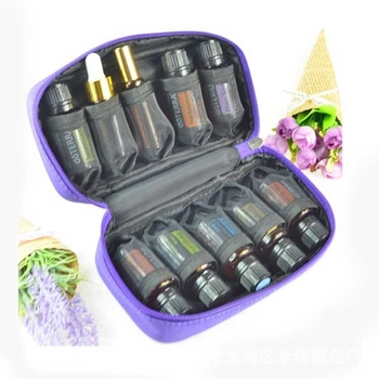 Torba za pohranu eteričnih ulja s 10 pretinaca za bočice 5 ml/15 ml, kubični oblik, otporna na udarce, prijenosna kutija za putovanja, kompatibilna s doTERRA