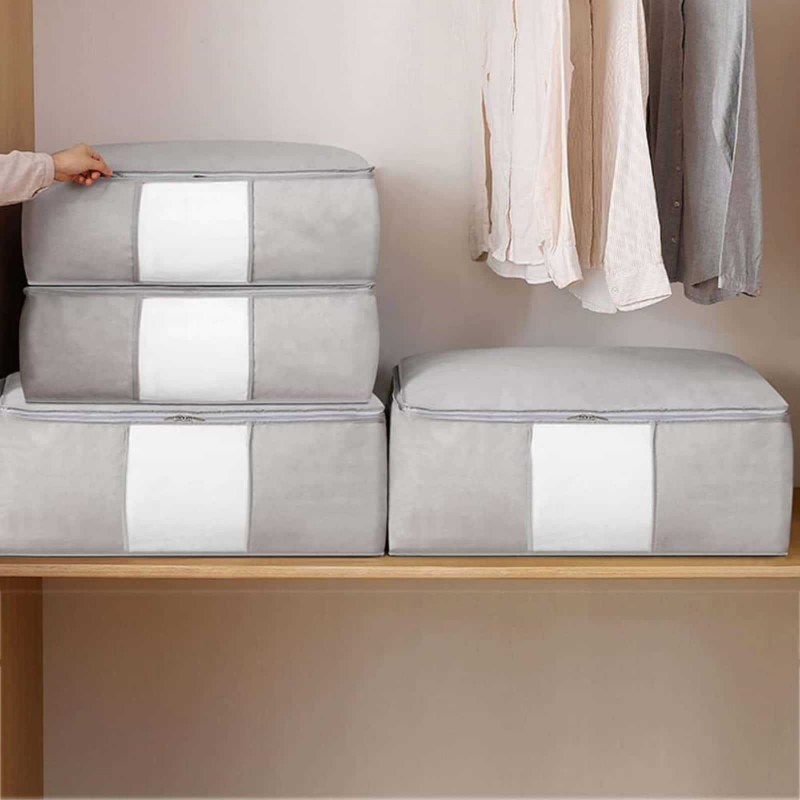 Torba za quilt od netkane tkanine, kubični oblik, japanski stil, za quilt i odjeću, soba za spavanje