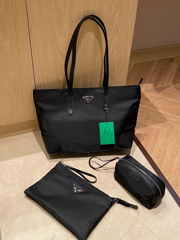 Tročlani set putnih torbi od najlona s logom trokuta, otporan na habanje, unisex, podstava od najlona, za slobodno vrijeme putovanja