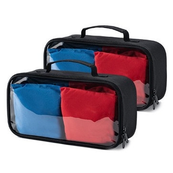 PVC putna kozmetička torbica kubičnog oblika, model ZH008-1, višefunkcionalna
