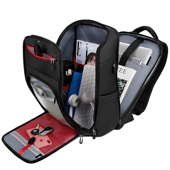 Muški ruksak za laptop s USB punjenjem, zaštita od krađe, kapacitet 20–35 L, za 15-inčni laptop, Oxford platno, poslovna putovanja