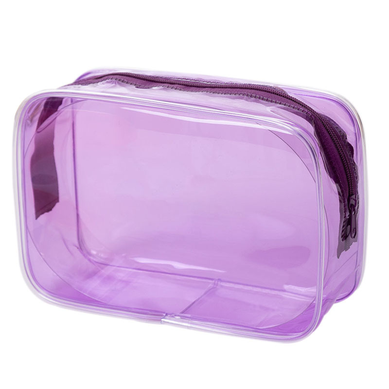 PVC kocka alakú kozmetikai és tisztálkodási táska – vízálló, átlátszó, nagy kapacitású, utazásra kész