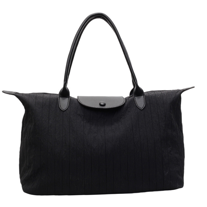 Ženska torba za jogu, lagana i minimalistična za putovanja, gradski stil; kapacitet 20–35 L, materijal: tkanina, podstava: poliester, uzorak: jednobojan