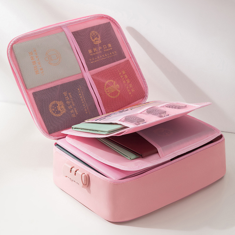 Kártyatartó és dokumentumtáska, kocka alakú, fejlesztett tűzálló táska, anyag üvegszál-szilikon, autóba szerelhető