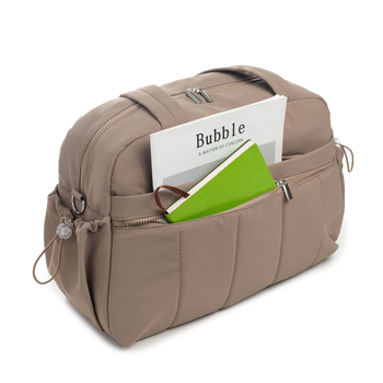 Чанта за пътуване Tote, квилирана, голям капацитет 36–55 л, полиестер, разделение за сухи и мокри вещи, водоустойчива, подплата от найлон