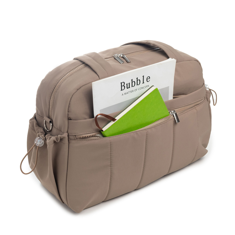 Чанта за пътуване Tote, квилирана, голям капацитет 36–55 л, полиестер, разделение за сухи и мокри вещи, водоустойчива, подплата от найлон