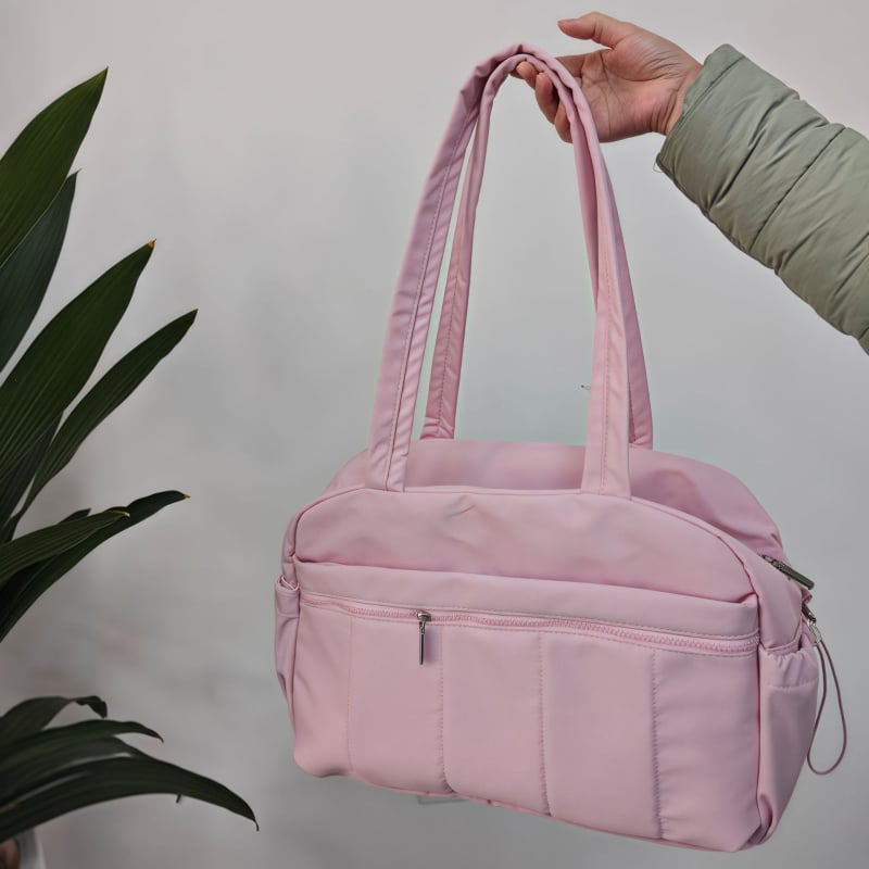 Чанта за пътуване Tote, квилирана, голям капацитет 36–55 л, полиестер, разделение за сухи и мокри вещи, водоустойчива, подплата от найлон