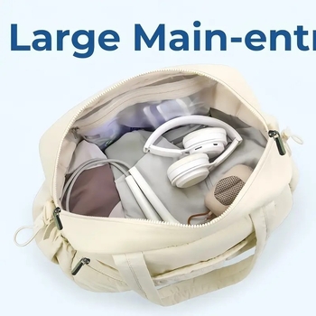 Geantă de călătorie cu capacitate 20–35 L, material textil, impermeabilă, compartiment pentru toaletă și încălțăminte, căptușeală din poliester