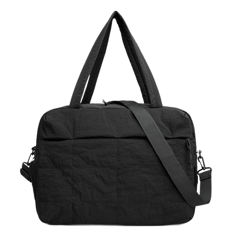 Geantă de călătorie cu capacitate mare, broderie diamant în model romb, nylon, 36–55L, respirabilă și impermeabilă, căptușeală poliester