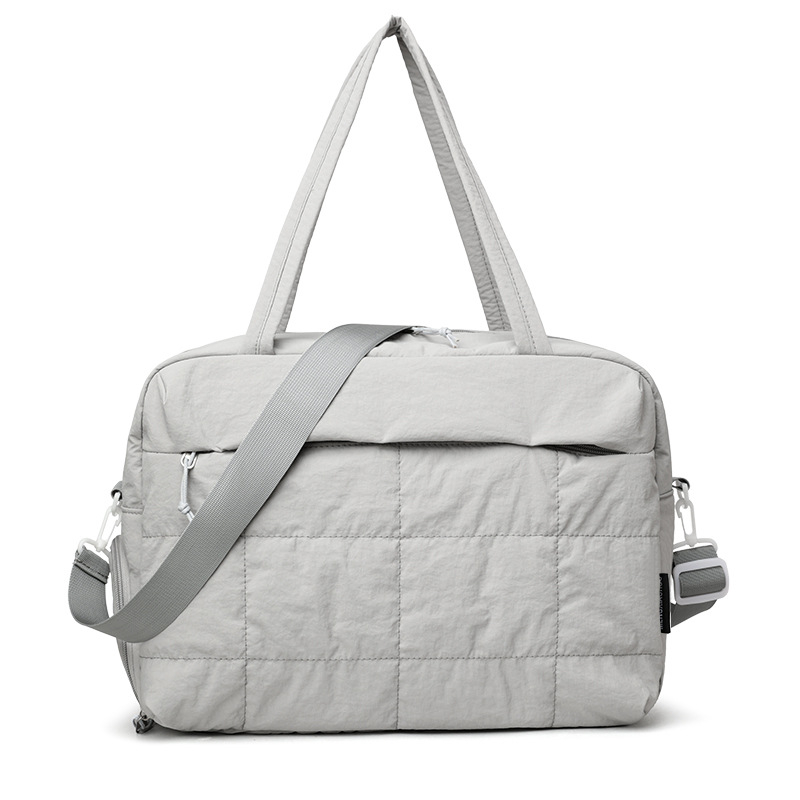 Geantă de călătorie cu capacitate mare, broderie diamant în model romb, nylon, 36–55L, respirabilă și impermeabilă, căptușeală poliester