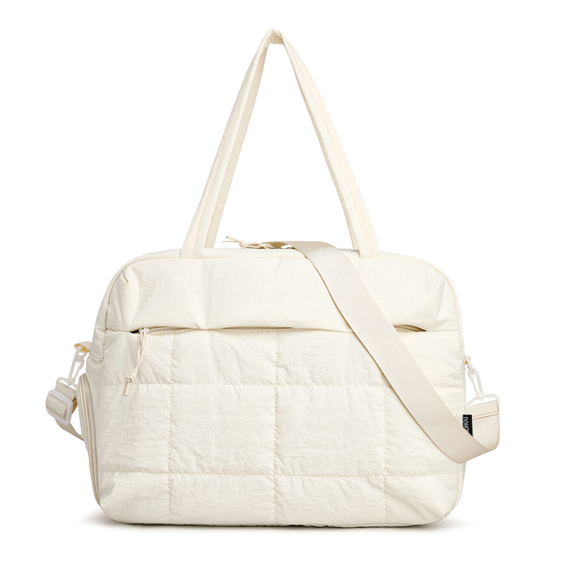 Geantă de călătorie cu capacitate mare, broderie diamant în model romb, nylon, 36–55L, respirabilă și impermeabilă, căptușeală poliester