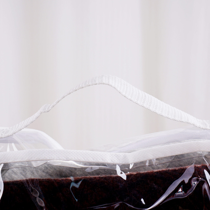 Geantă de depozitare pentru cuverturi, transparentă, cub din PVC, organizator pentru haine și cuverturi, depozitare multifuncțională în dormitor