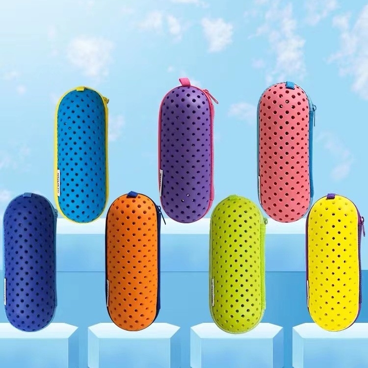 Kutija za pohranu naočala za plivanje, EVA futrola sa zatvaranjem, oblik torbe, model A, za vanjske aktivnosti