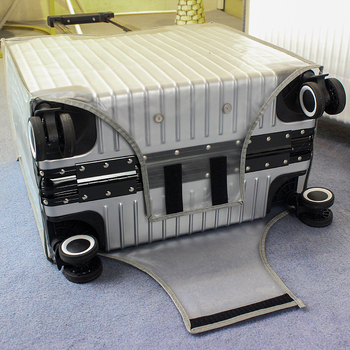 Poggyászvédő huzat, PVC vízálló, kapacitás 20 L alatt, egyszínű, szabadidős utazásokhoz