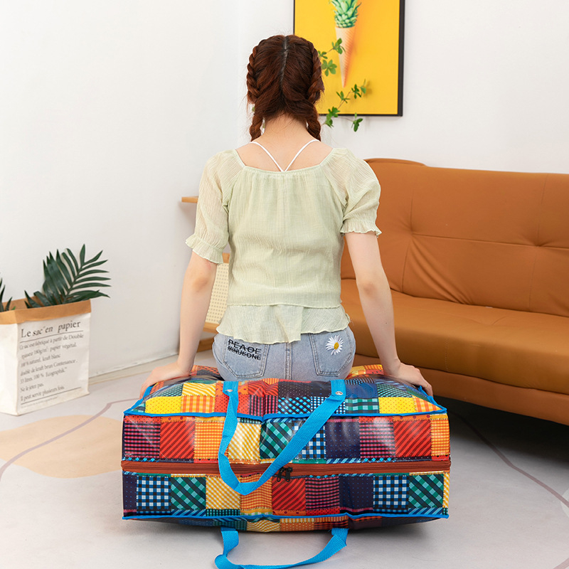 Sac de depozitare pentru pilote, material nețesut gros, în formă de cub, multifuncțional; pentru mutare și depozitare acasă