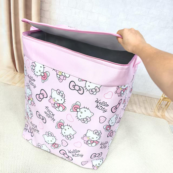 Organizator EVA de depozitare cu cârlig, formă cubică, imprimat cu desene animate, multifuncțional pentru pături, haine și pantofi